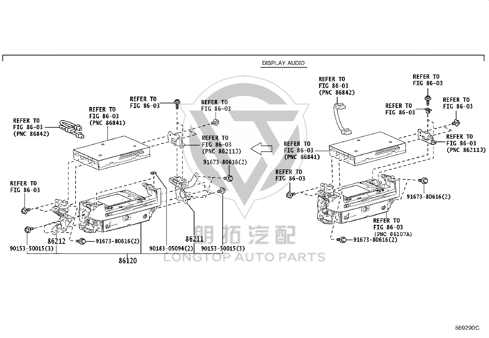LongTopAuto Lexus NX350h Infotainment Black Screen: Software Resets, Two Head Units, and the Module That Fixed It 86140-33S10 Lexus multimedia head unit parts diagram