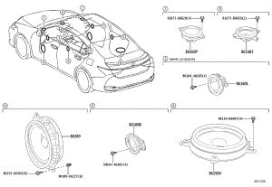 Front Door Speaker Right 86160-33A60 for Lexus ES350