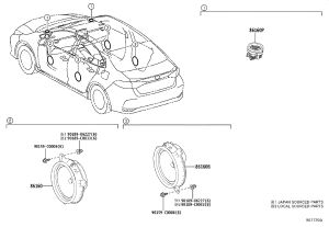 Rear Door Speaker (Right) 86160-02C60 for Toyota AVALON