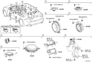 Rear Speaker Grille 86160-33810 for Lexus ES