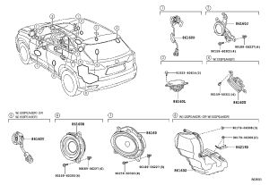 Front Door Speaker (Right) 86160-48280 for Lexus RX270