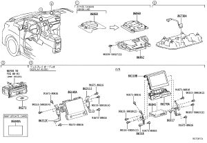 Switch and Volume Assembly 86170-58190 for Toyota Alphard