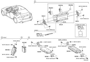 1-channel Stereo Socket Connector Assembly 86190-78010 for Lexus ES
