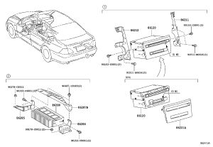 Radio Panel 86221-0N010 for Toyota Crown