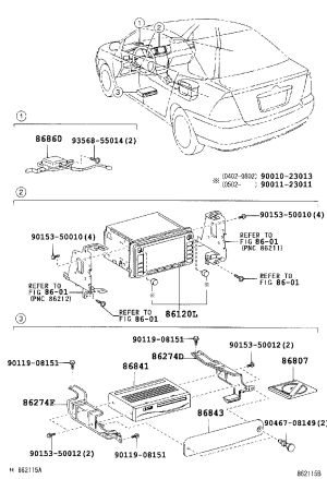 Navigation Control Module Bracket 86274-13050 for Toyota Corolla