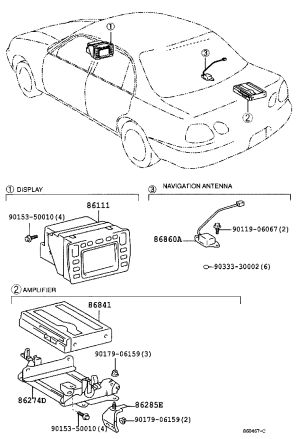 Navigation Control Module Bracket 86274-50080 for Toyota CELSIOR