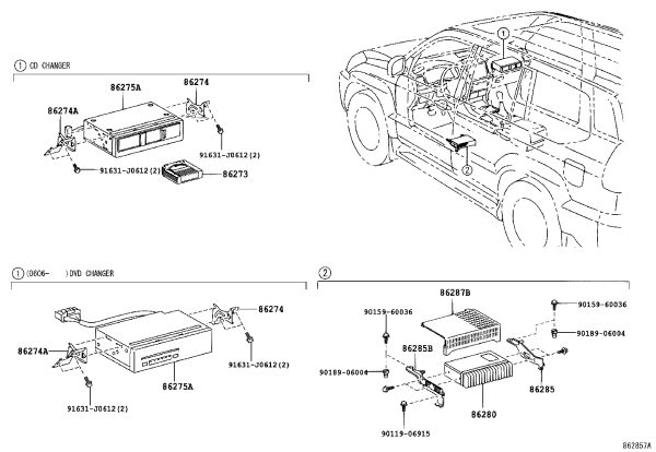 CD Changer 86275-60020 for Toyota Land Cruiser Prado