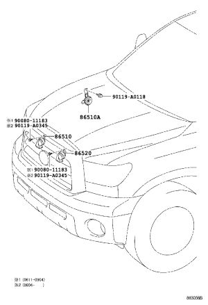 Low Note Horn 86520-0C060 for Toyota Tundra