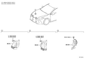 Horn Speaker 86510-0E040 for Toyota Avalon