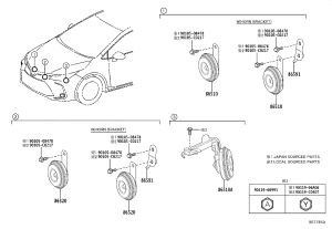 High Pitch Horn 86510-0R041 for Toyota AVALON