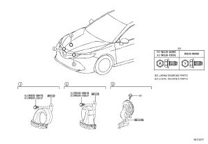 Horn Speaker 86510-33300 for Toyota AVALON