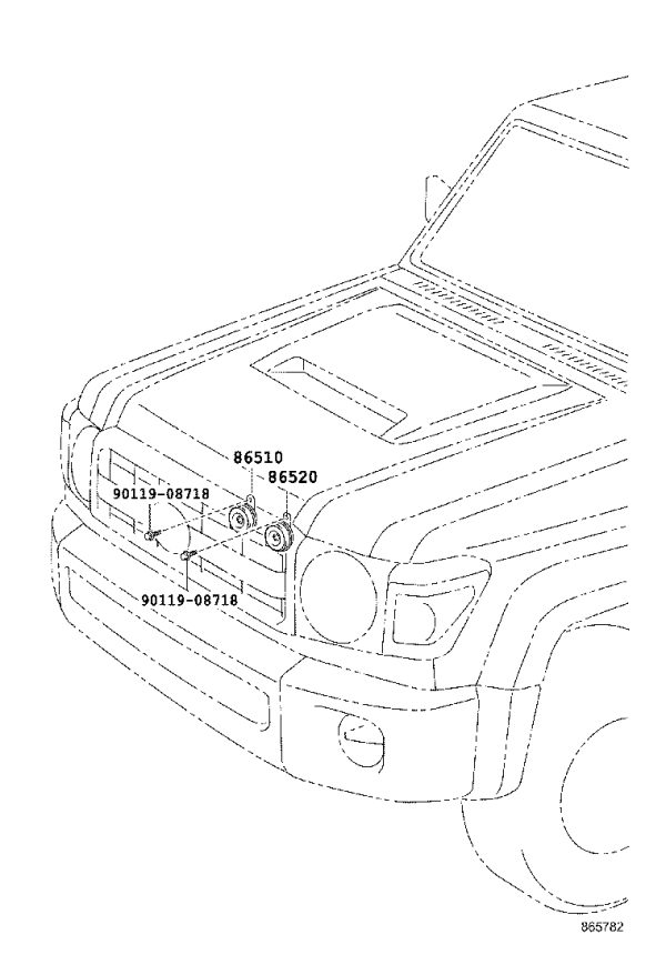 High Frequency Speaker 86510-60290 for Toyota ZELAS
