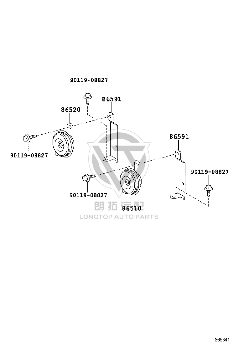 Bass Speaker 86520-0R020 for Toyota Coaster