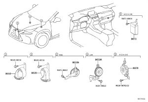 Vehicle Intrusion Speaker Assembly 86570-78020 for Lexus NX Series