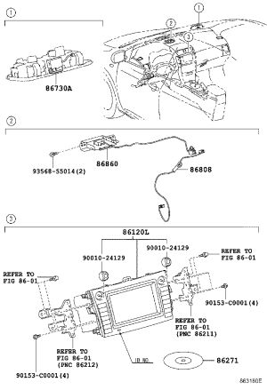 Car Phone Microphone 86730-12040 for Toyota Corolla