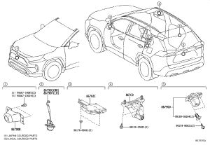 Front Camera 86790-0R520 for Toyota RAV4