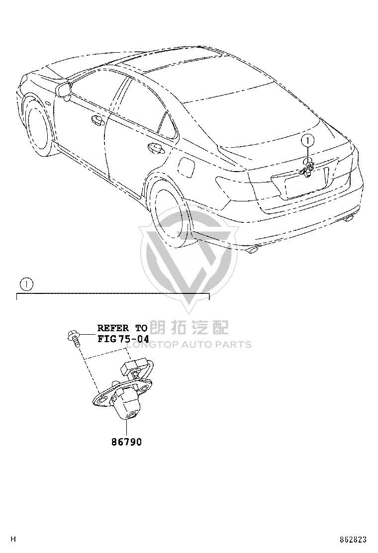 Rear Camera 86790-33030 for Lexus ES350