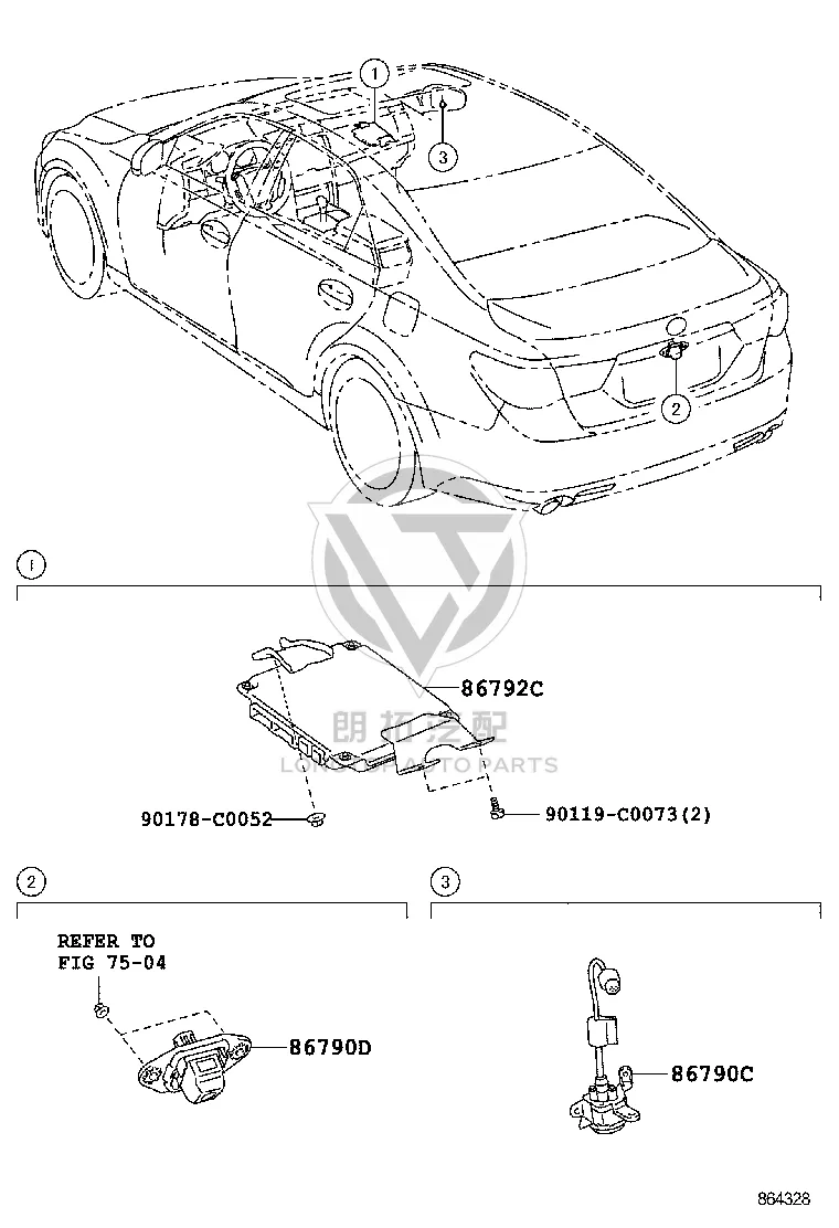 Camera Control ECU 86792-2130 for Toyota Reiz