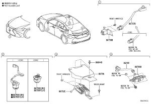 Rear Camera 867B0-33110 for Lexus ES