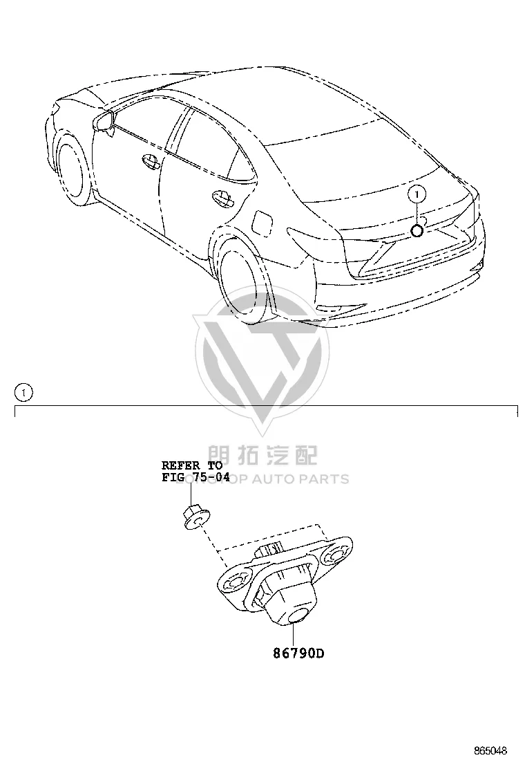 Rear View Camera 867B0-33042 for Lexus ES