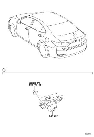 Rear View Camera 867B0-33042 for Lexus ES
