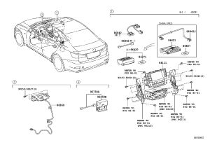 Navigation Wiring Harness 86842-53060 for Lexus IS250