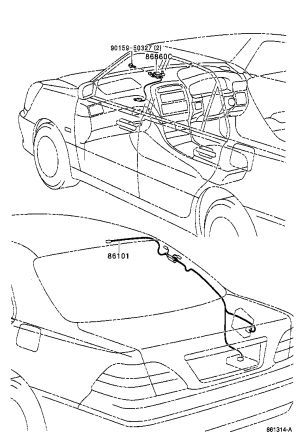 Navigation Antenna 86860-50080 for Lexus LS430