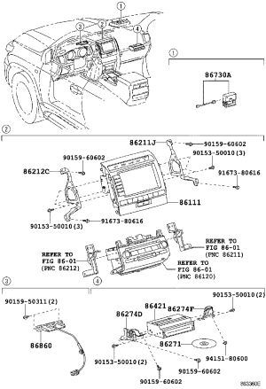 Navigation Antenna 86860-60200 for Toyota Land Cruiser