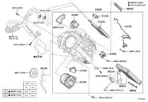 Rear Air Mix Servo Motor 87106-28170 for Toyota ALPHARD
