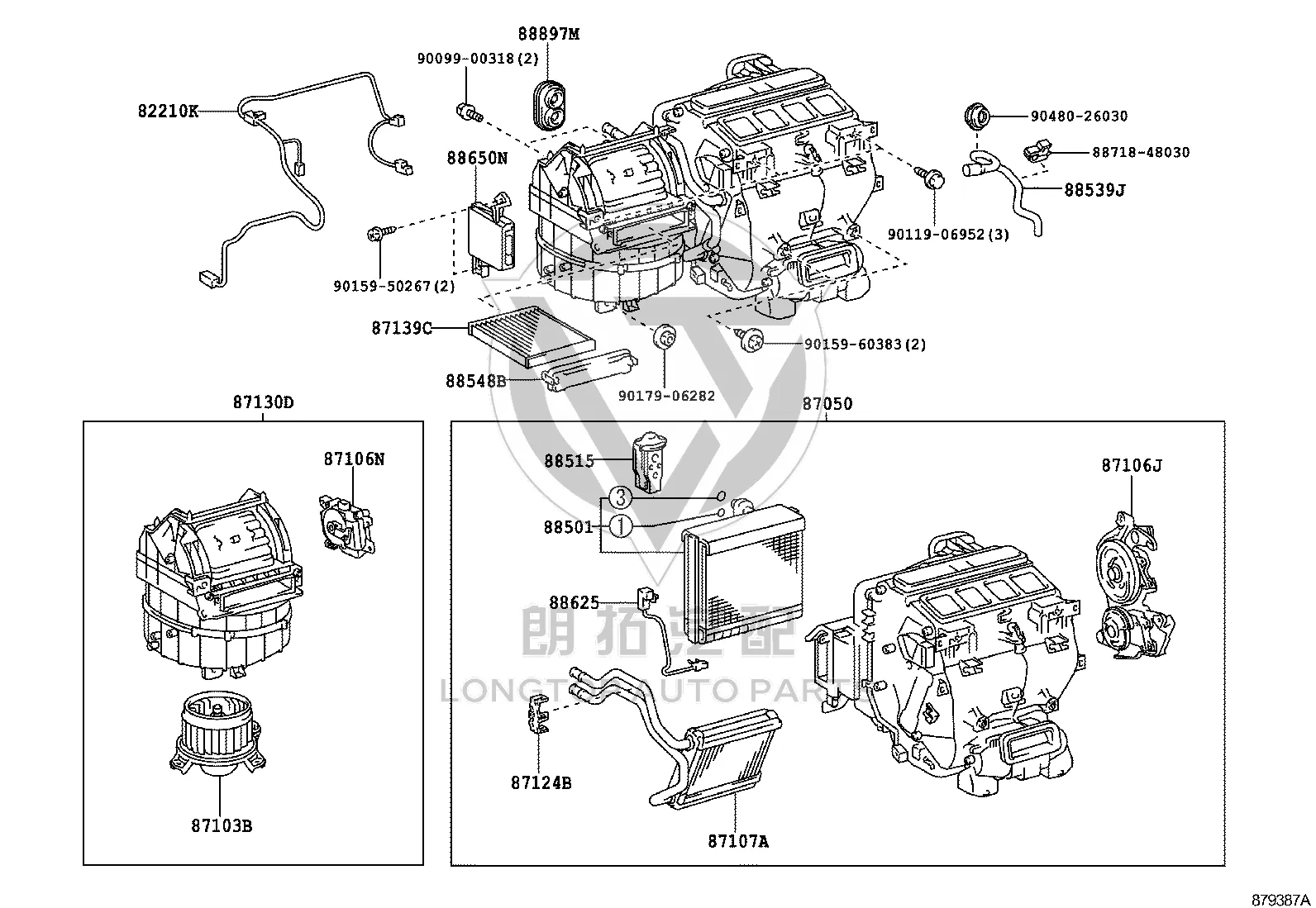 Blower Motor 87103-33100 for Toyota Alphard