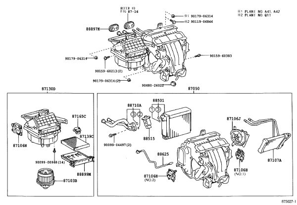 Evaporator Assembly 87050-33573 for Lexus ES300