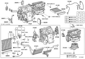 Evaporator Assembly 87050-60C00 for Toyota Land Cruiser Prado