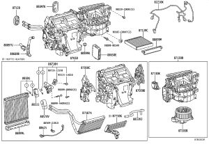 Air Conditioning Control Module 88650-60F32 for Toyota Land Cruiser Prado