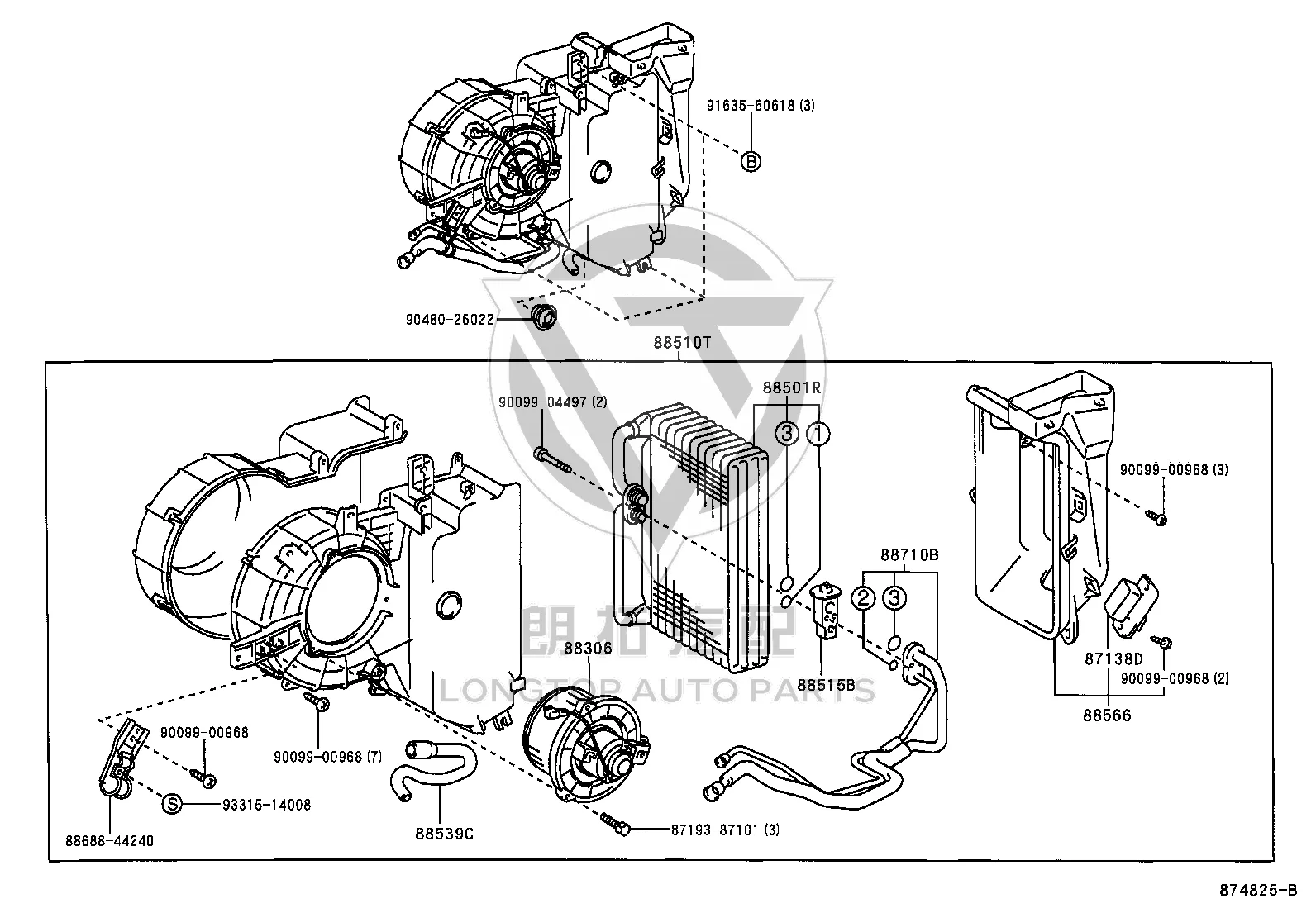 Blower Motor Assembly 87103-44070 for Toyota Picnic
