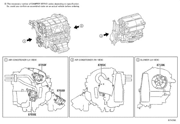 Servo Motor Mode Control 87106-48200 for Toyota ALPHARD