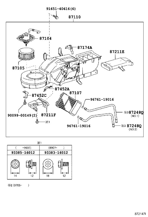 Heater Radiator 87107-36190 for Toyota Coaster