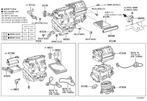 Heater Support 87121-26040 for Toyota Hiace