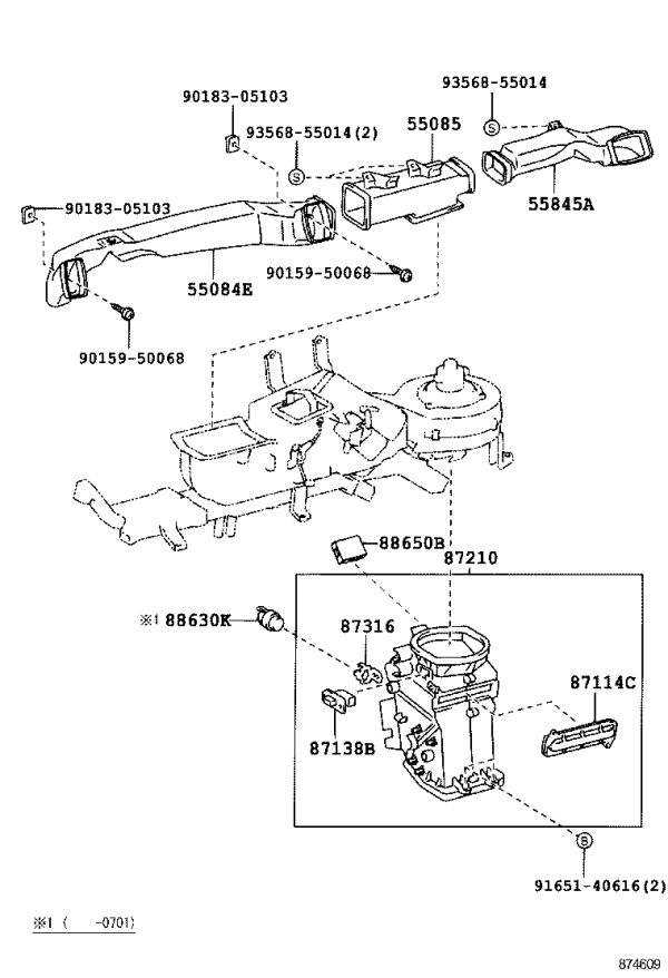 Blower Motor Resistor 87138-36300 for Toyota Coaster