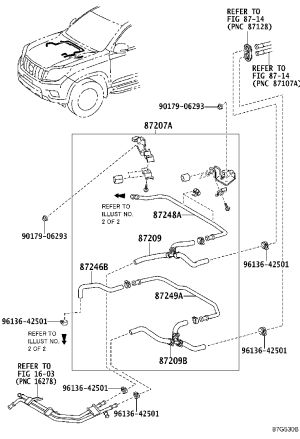 Heater Hose Joint 87208-60840 for Toyota Land Cruiser Prado