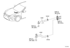 Rear Heater Water Inlet Hose 87209-33070 for Toyota CAMRY