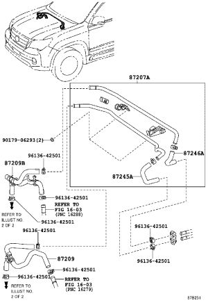 Warm Air Outlet Pipe 87209-60D81 for Lexus GX460