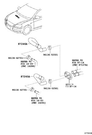 Warm Air Inlet Pipe 87245-0N010 for Toyota Crown