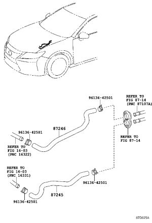 Warm Air Inlet Pipe 87245-33780 for Toyota Camry