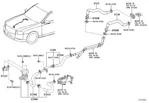 Heater Inlet Hose 87245-50390 for Toyota Century