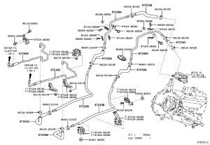 Heater outlet hose D 87248-28350 for Toyota Previa