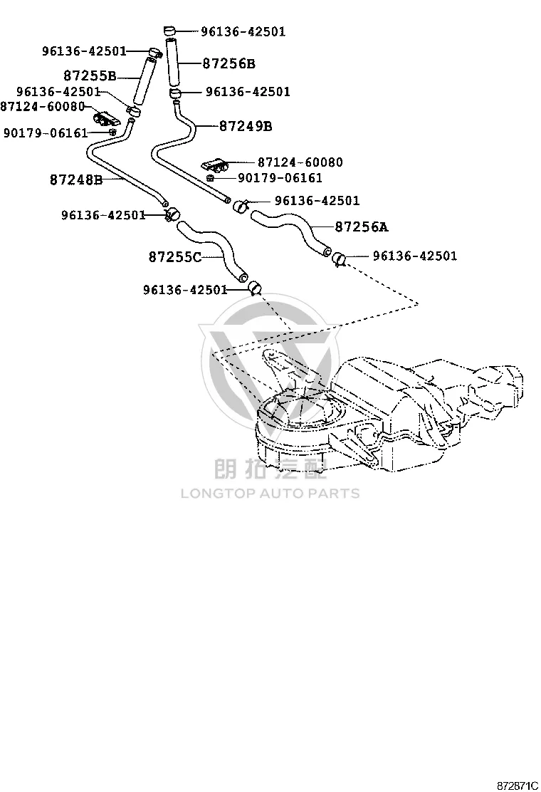 Clamp Heater 87124-60080 for Toyota Land Cruiser 100, Land Cruiser & LX470
