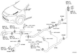 Heater Water Pipe 87248-78010 for Toyota HARRIER