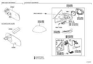 Interior Rear View Mirror 87810-52041 for Toyota Alphard