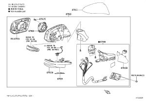 Rearview Mirror Right 87931-58280 for Toyota NOAH