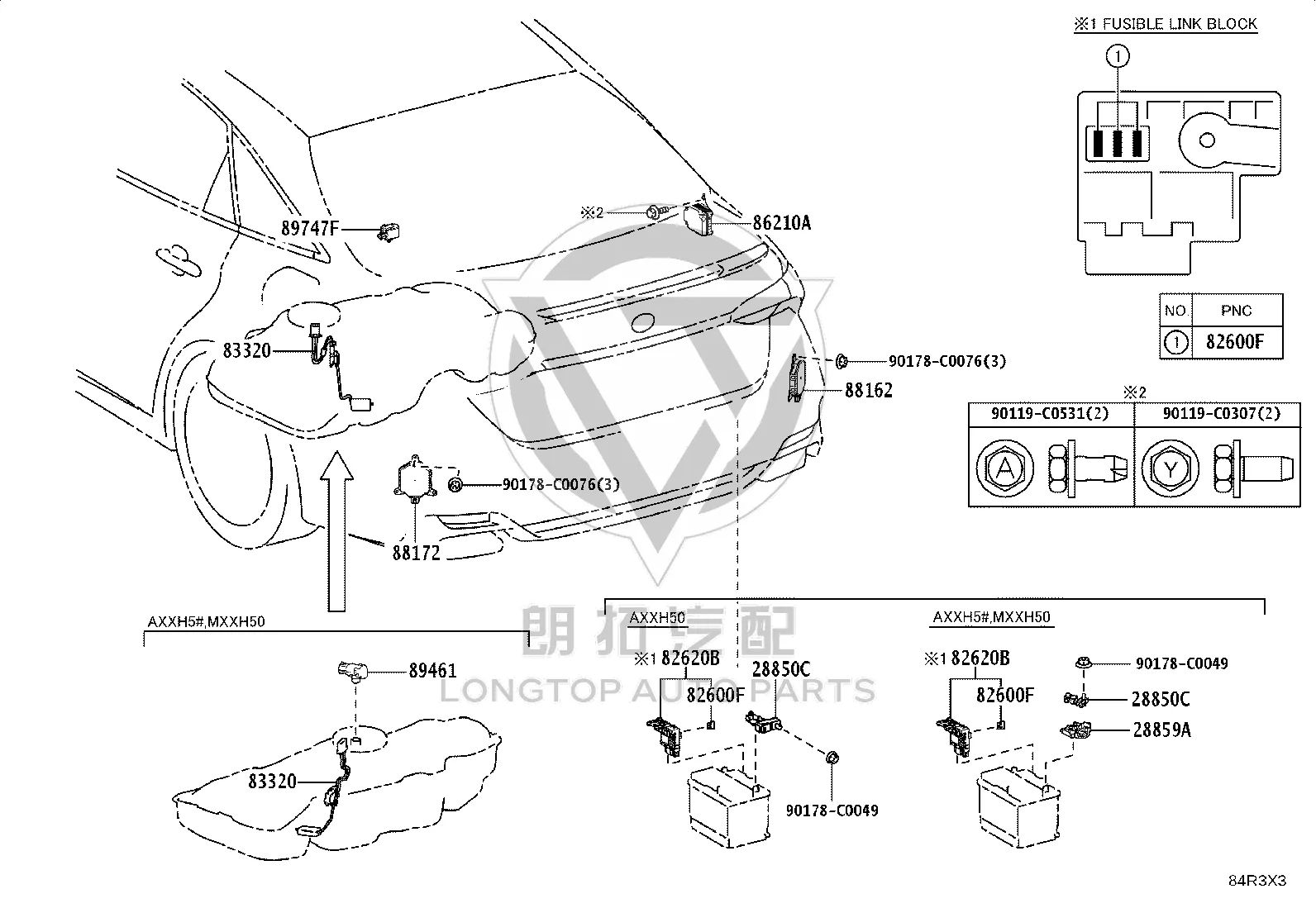 Blind Spot Detection Control Unit 88162-41010 for Toyota Avalon